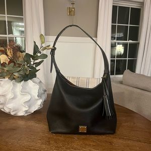 Dooney and Bourke Black Pebble Grain Hobo Bag